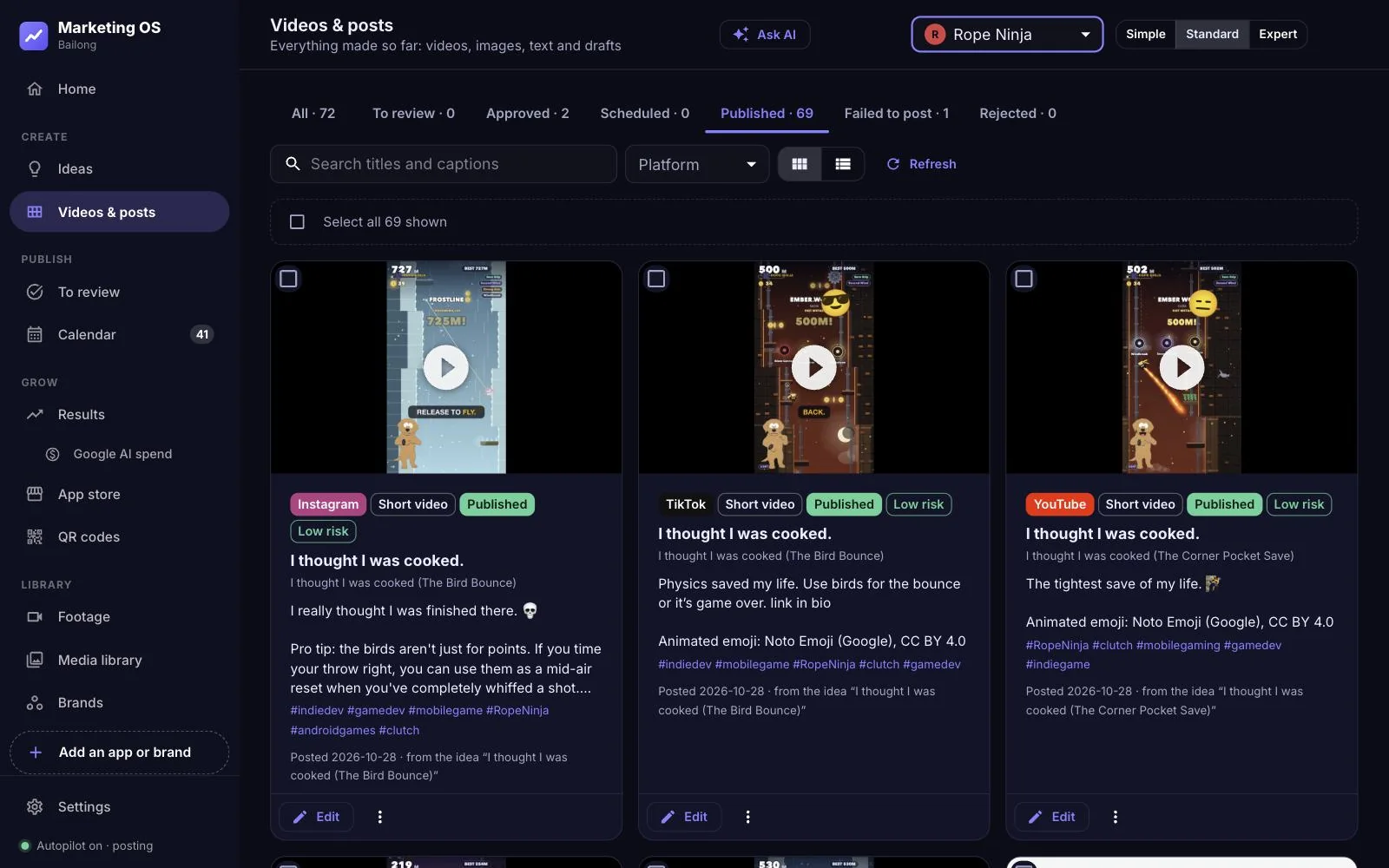 The Marketing OS video library
